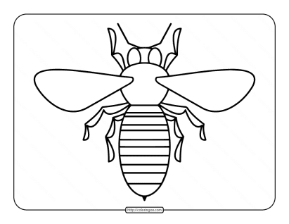 bee coloring pages