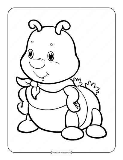 caterpillar coloring pages