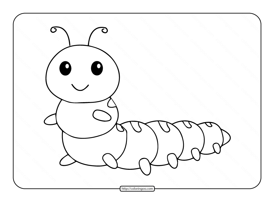 caterpillar coloring pages for kids