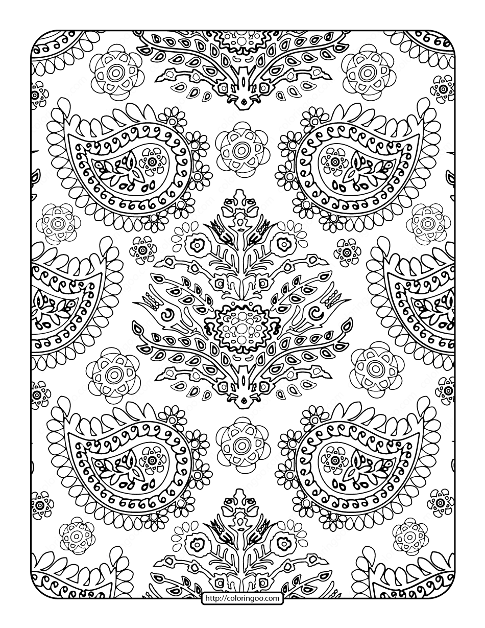 Free Printable Adult Coloring Page