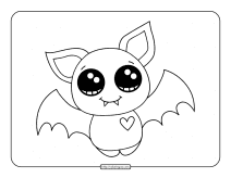 halloween bat coloring page