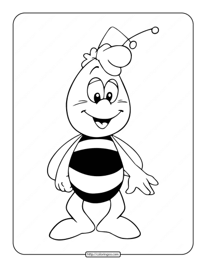 maya the bee willy coloring pages