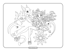 pokemon monster high coloring pages