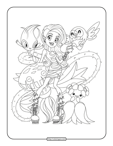 pokemon monster high coloring pages for kids