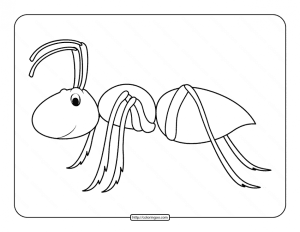 Printable Ant Pdf Coloring Pages