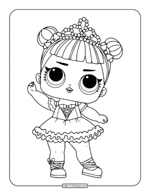 printable lol surprise center stage coloring pages