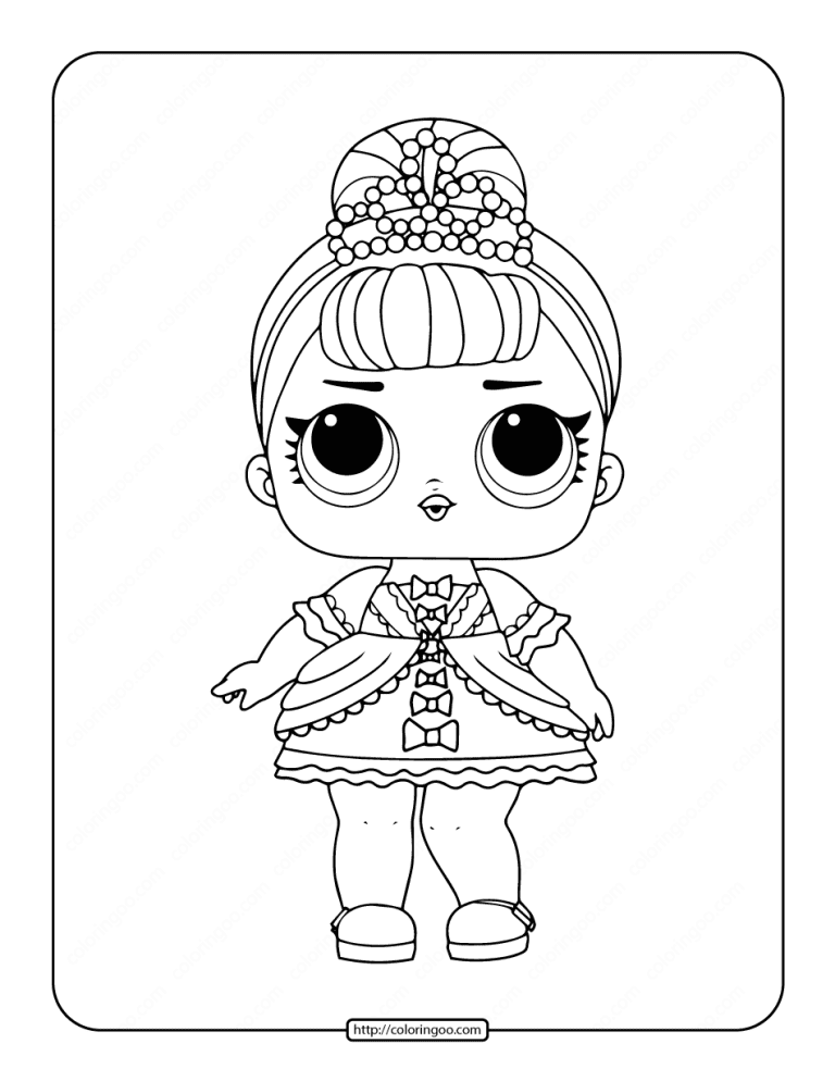 Printable LOL Surprise Fancy Coloring Pages