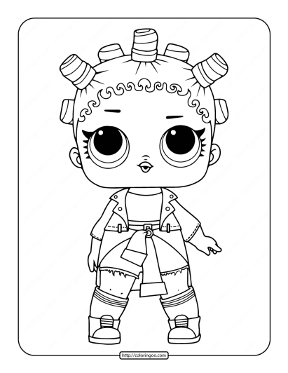 printable lol surprise fresh coloring page