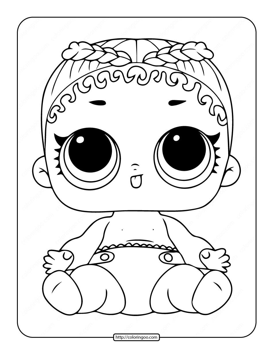 Printable Lol Surprise Lil M.C. Swag Stage Coloring Page