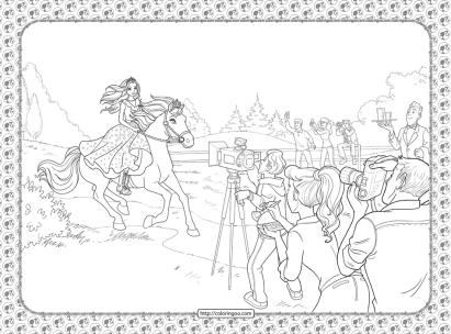 barbie princess adventure coloring pages 02