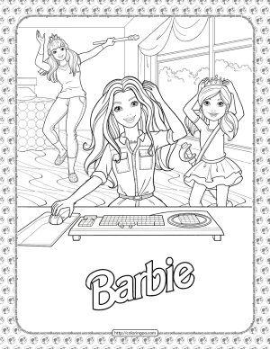 Barbie Princess Adventure Coloring Pages 03