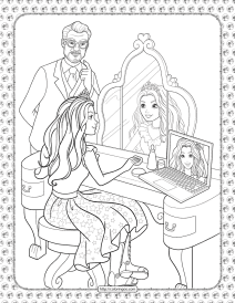 barbie princess adventure coloring pages 04