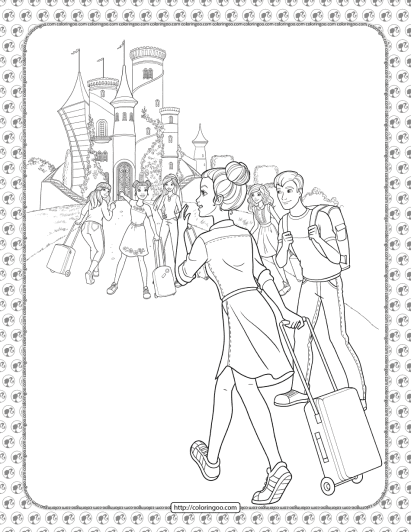 barbie princess adventure coloring pages 08