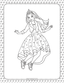 barbie princess adventure coloring pages 11