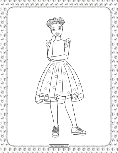 barbie princess adventure coloring pages 12