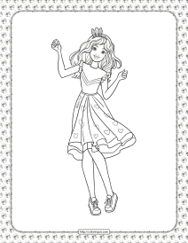 barbie princess adventure coloring pages 13