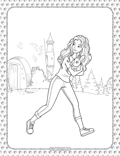 barbie princess adventure coloring pages 14