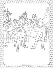 barbie princess adventure coloring pages 15