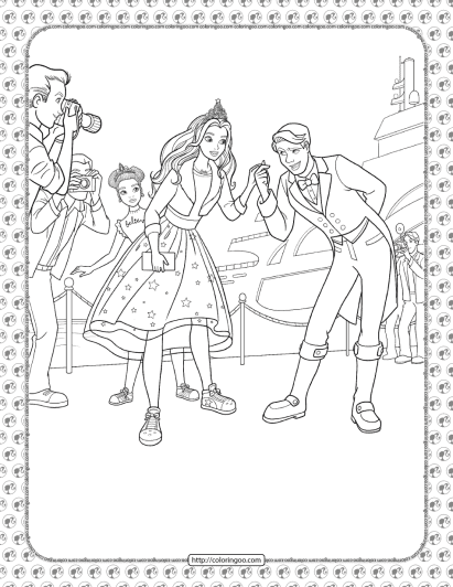 barbie princess adventure coloring pages 15