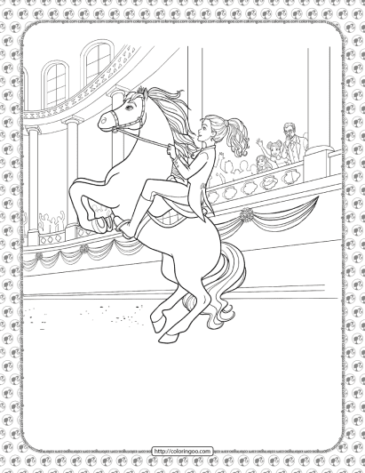 barbie princess adventure coloring pages 19