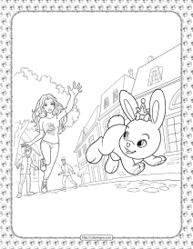 barbie princess adventure coloring pages 23