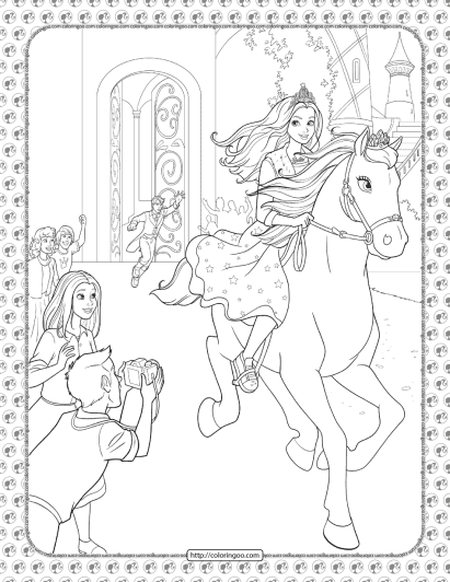 barbie princess adventure coloring pages 28