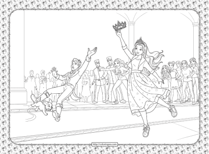 barbie princess adventure coloring pages 32