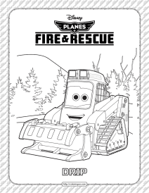 disney planes fire and rescue drip coloring page