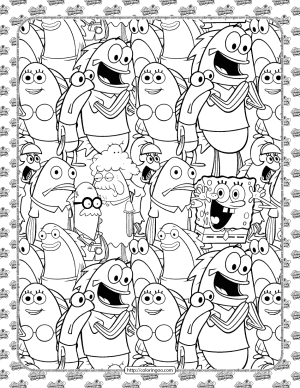 free spongebob coloring pages