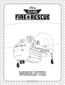 planes fire and rescue windlifter coloring page