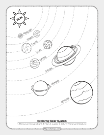 printable exploring solar system worksheet