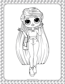 printable lol surprise lara br coloring page