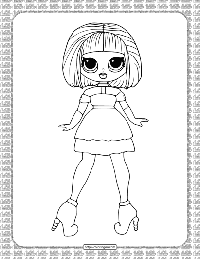 printable sugar lol omg coloring page