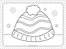 skullcap coloring page