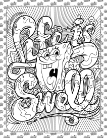 spongebob coloring pages for kids