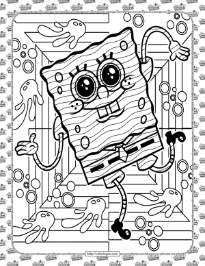 SpongeBob Hand-drawn Coloring Pages