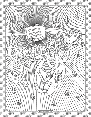 spongebob squarepants pdf coloring sheet