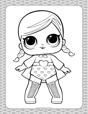 Super B.B Fancy Girl Series 1 Theater Club Coloring Page