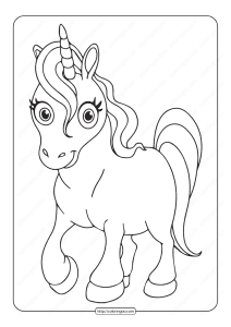 unicorn coloring pages 1