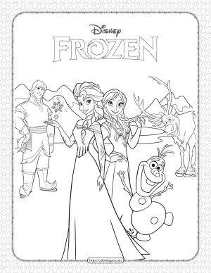 Disney Frozen Pdf Coloring Pages
