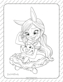 enchantimals bree bunny coloring pages