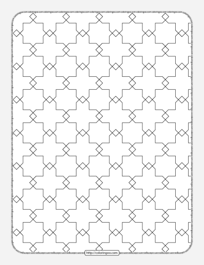 free printable geometric pattern 027