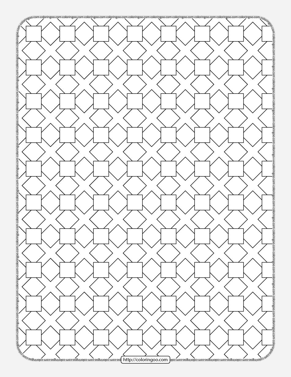 Printable Geometric Shape Patterns