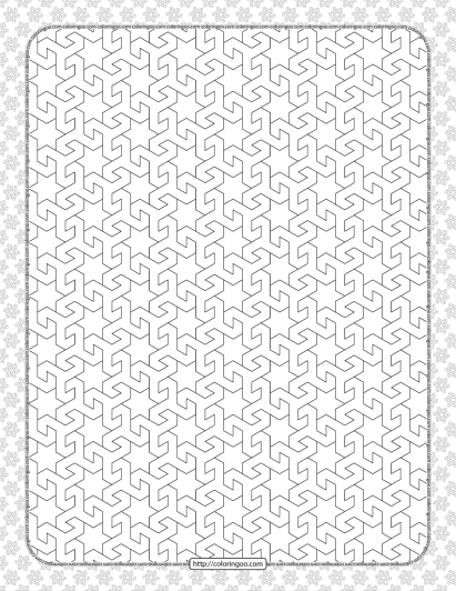 free printable pdf geometric pattern 034