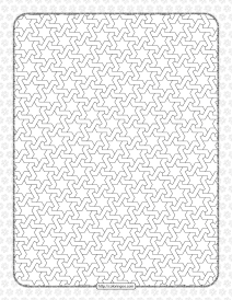 free printable pdf geometric pattern 035