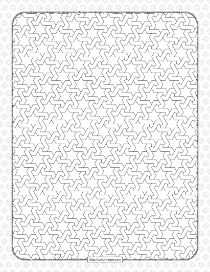 free printable pdf geometric pattern 035