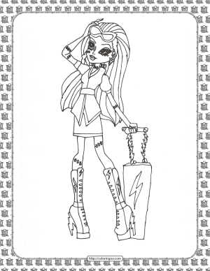 Monster High Coloring Pages for Girls