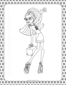 monster high coloring pages for kids