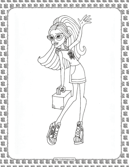 monster high coloring pages for kids