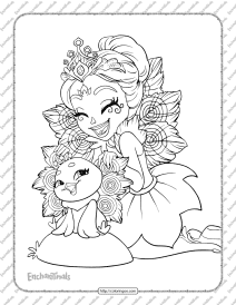 printable enchantimals coloring pages for kids